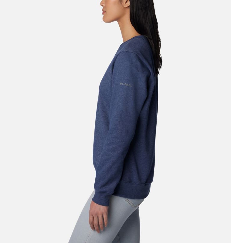 Women's Hart Mountain II Graphic Crew T-Shirt, Color: Nocturnal Heather, Bearly Plaid, image 3