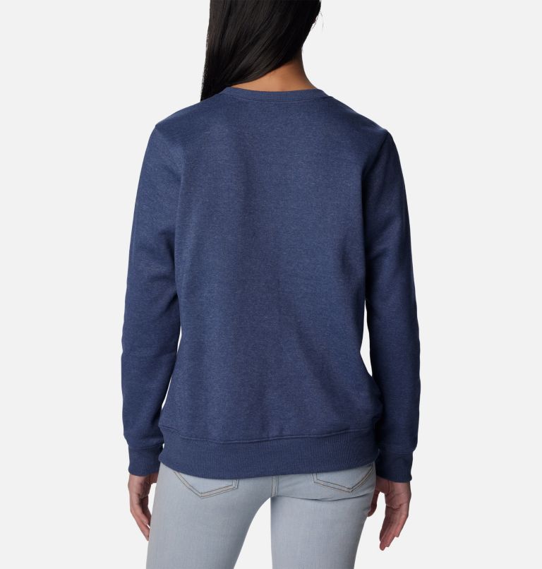 Women's Hart Mountain II Graphic Crew T-Shirt, Color: Nocturnal Heather, Bearly Plaid, image 2