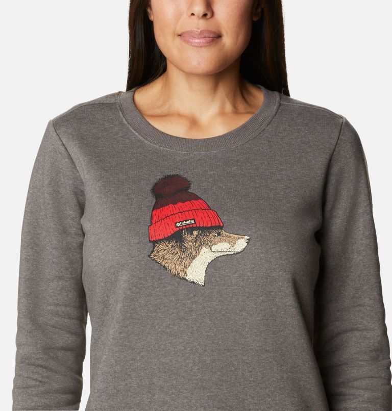 Hart Mountain II Graphic Crew | 030 | L, Color: Charcoal Heather, Foxycap, image 4