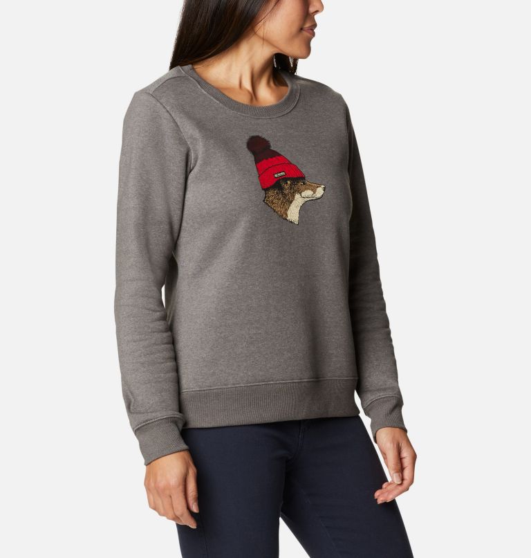Hart Mountain II Graphic Crew | 030 | XS, Color: Charcoal Heather, Foxycap, image 5