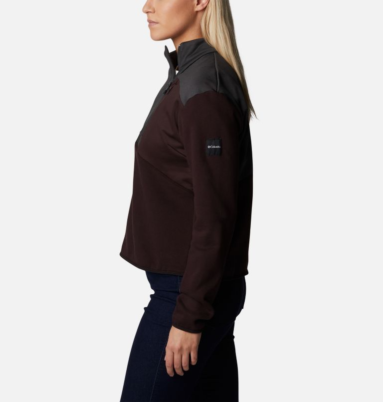 Thumbnail: Women's Columbia Lodge Hybrid Pullover, Color: New Cinder, Shark, image 3