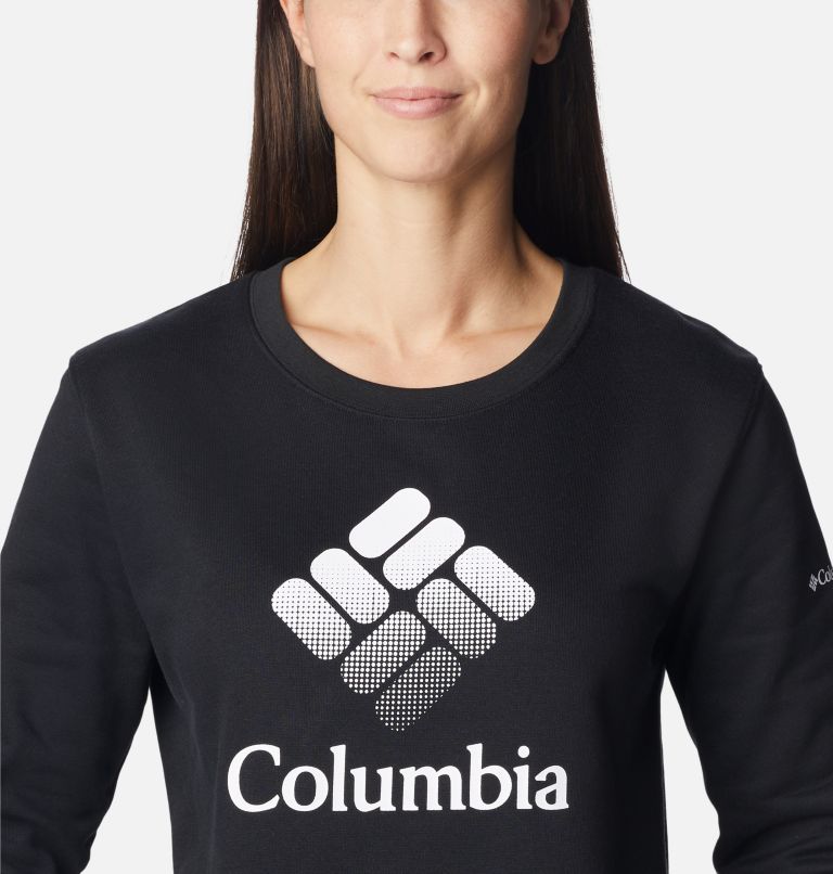 Thumbnail: Chandail à col rond Columbia Trek Graphic Femme, Color: Black, White CSC Stacked Logo, image 4