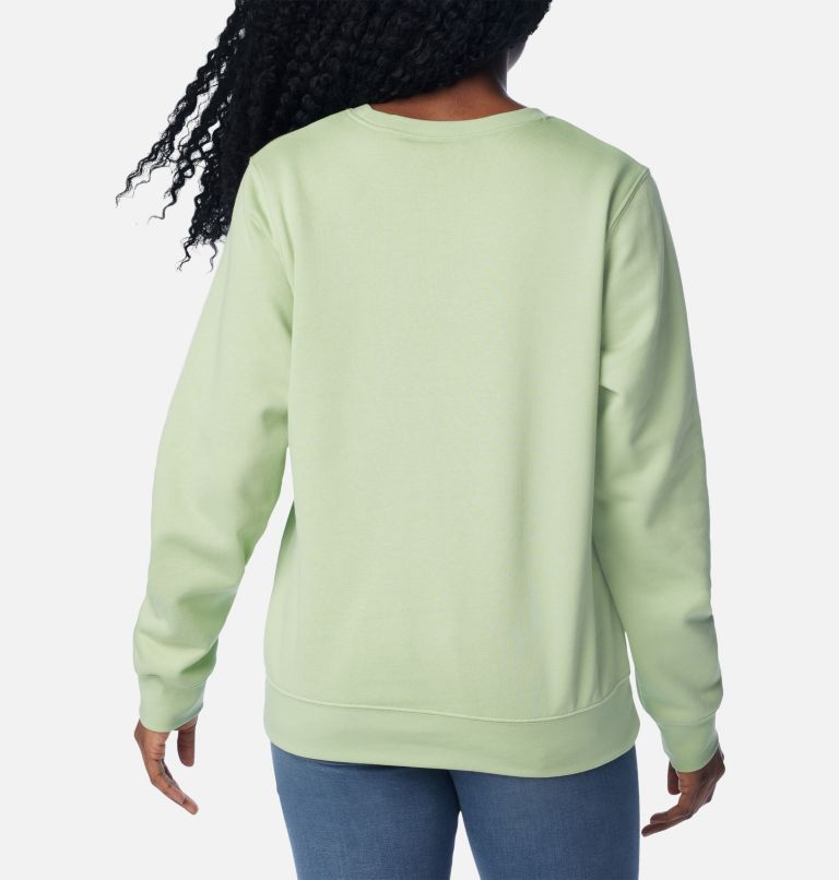 Women's Columbia Trek Graphic Crew Sweatshirt, Color: Sage Leaf, image 2