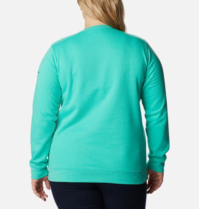 Women's Columbia Trek Graphic Crew Sweatshirt - Plus Size, Color: Electric Turquoise Rainbow, image 2