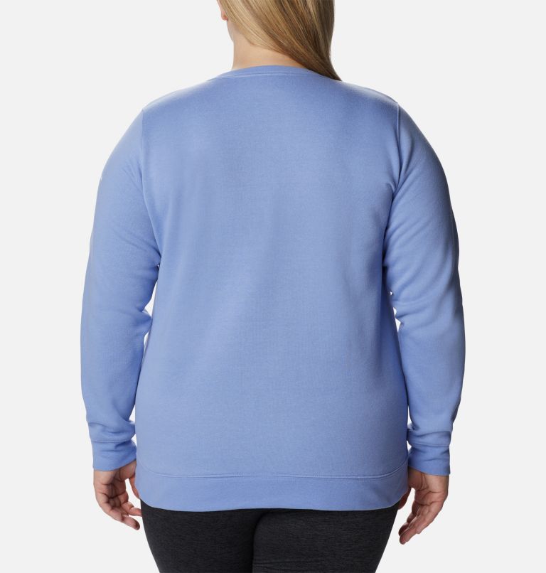 Thumbnail: Women's Columbia Trek Graphic Crew Sweatshirt - Plus Size, Color: Serenity Stacked Gem, image 2
