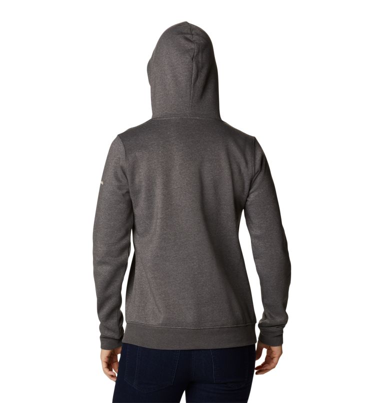 Columbia Trek Graphic Hoodie | 030 | S, Color: Charcoal Heather, Stacked Gem, image 2