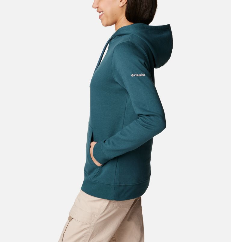 Thumbnail: Women's Trek Graphic Hoodie, Color: Night Wave, Dusty Pink, image 3
