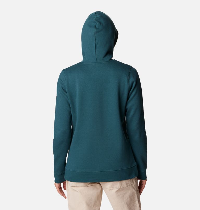 Women's Trek Graphic Hoodie, Color: Night Wave, Dusty Pink, image 2