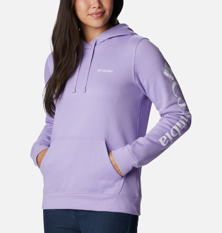 Columbia Trek Graphic Hoodie | 535 | M, Color: Frosted Purple, White Logo, image 5