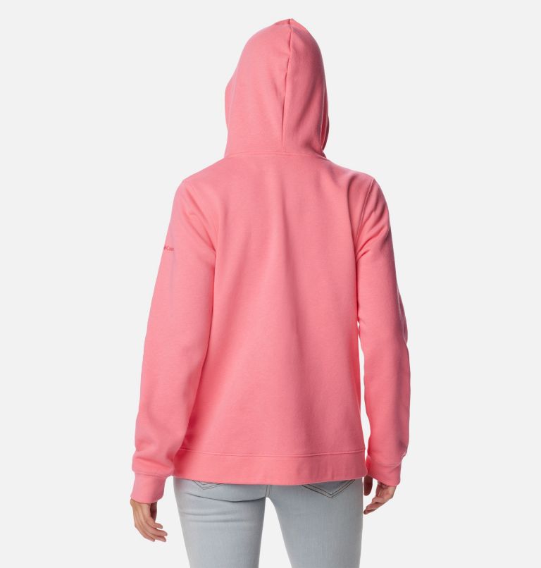 Thumbnail: Women's Trek Graphic Hoodie, Color: Camellia Rose, Red Lily, image 2