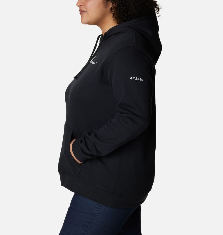 Chandail à capuchon Columbia Trek Graphic Femme - Grandes tailles, Color: Black, Script Logo, image 3