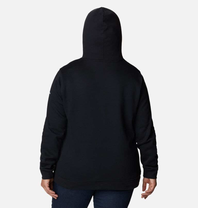Chandail à capuchon Columbia Trek Graphic Femme - Grandes tailles, Color: Black, Script Logo, image 2