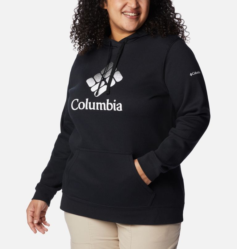 Women's Columbia Trek Graphic Hoodie - Plus Size, Color: Black, White CSC Stacked Logo, image 5