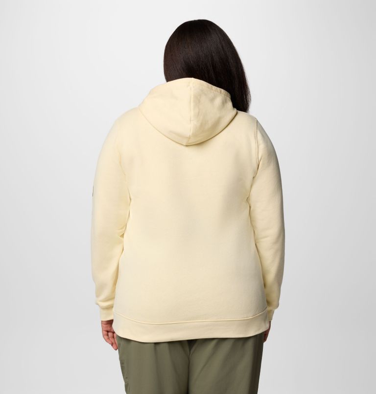 Women's Columbia Trek Graphic Hoodie - Plus Size, Color: Lemon Wash, Gem Columbia Sleeve, image 2