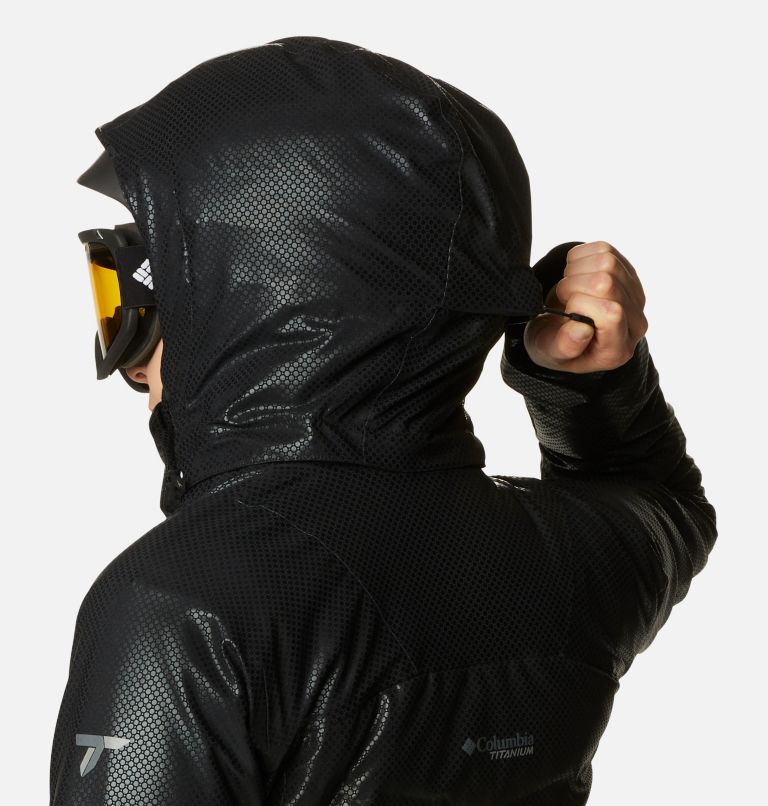 Thumbnail: Women's Powder Keg Black Dot Waterproof Down Ski Jacket, Color: Black, image 7