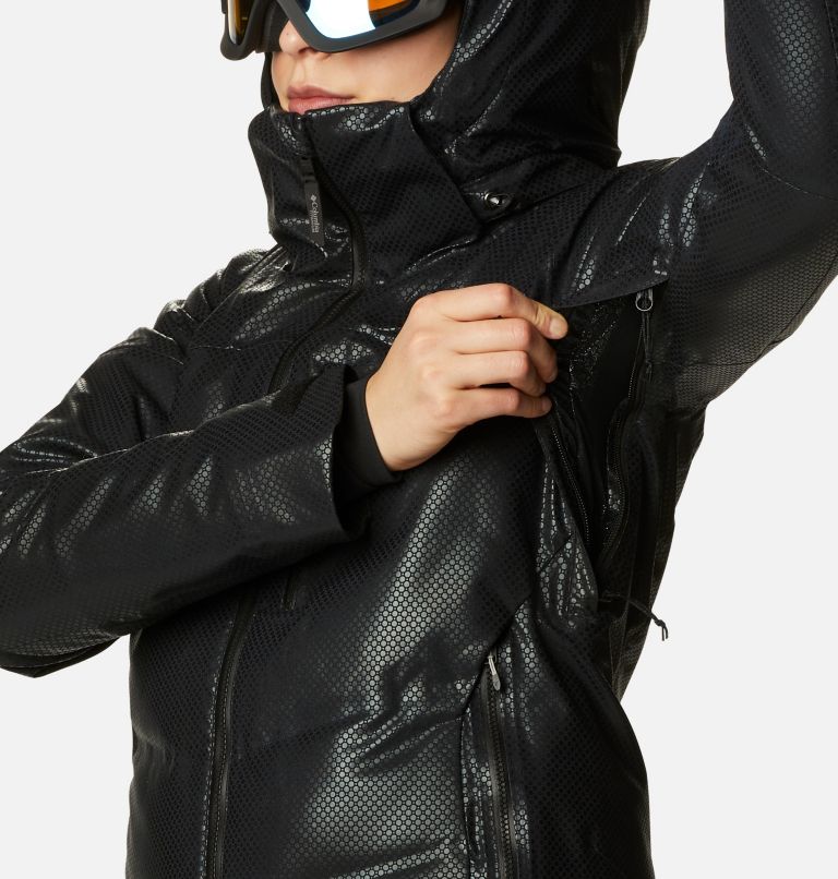 Thumbnail: Women's Powder Keg Black Dot Waterproof Down Ski Jacket, Color: Black, image 8