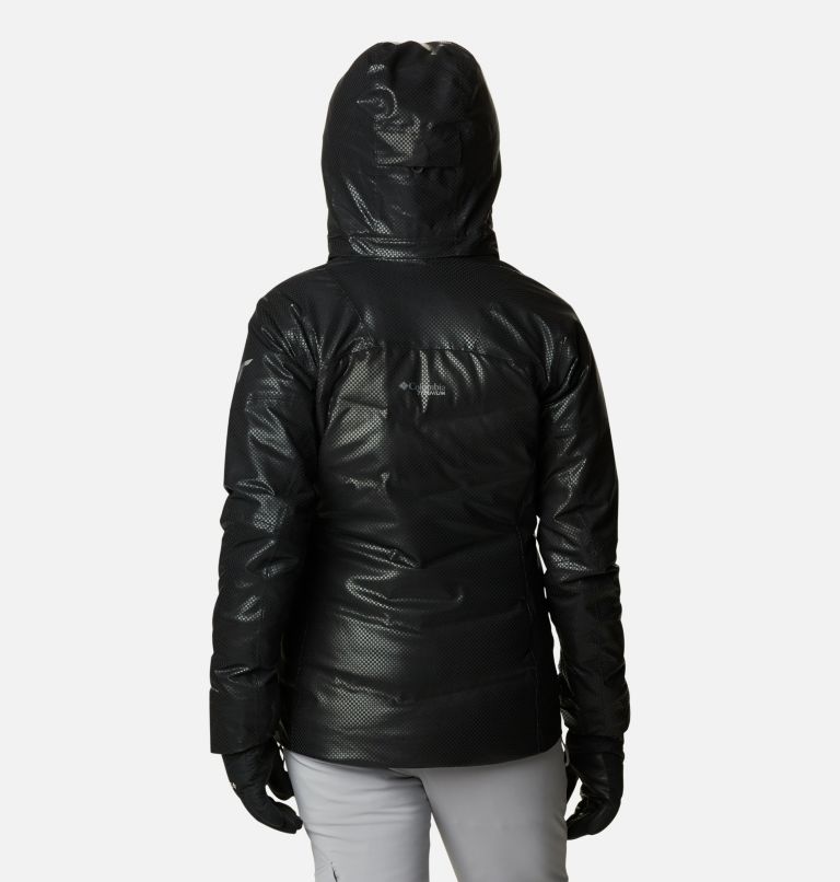 Thumbnail: Women's Powder Keg Black Dot Down Jacket, Color: Black, image 2