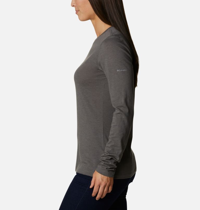 T-shirt à manches longues Hidden Haven pour femme, Color: Charcoal Heather, Dog, image 3