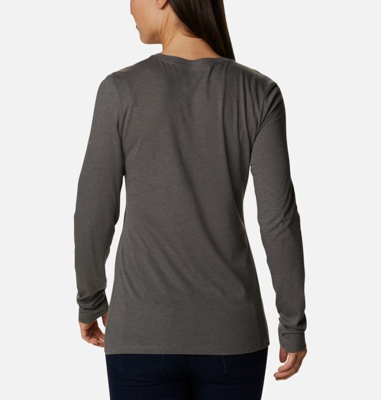 T-shirt à manches longues Hidden Haven pour femme, Color: Charcoal Heather, Dog, image 2