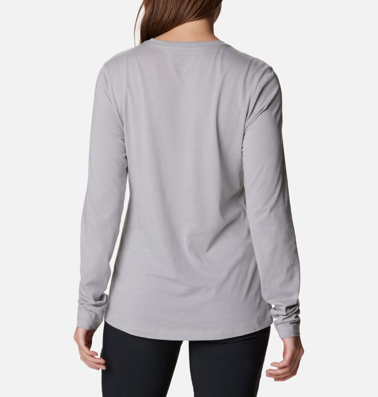 Thumbnail: Hidden Haven Long Sleeve T-Shirt für Frauen, Color: Columbia Grey Heather, Bearly Plaid, image 2