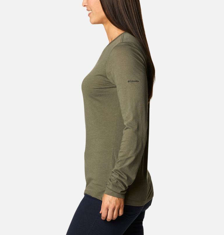 Hidden Haven LS Tee | 397 | M, Color: Stone Green Heather, Otter, image 3