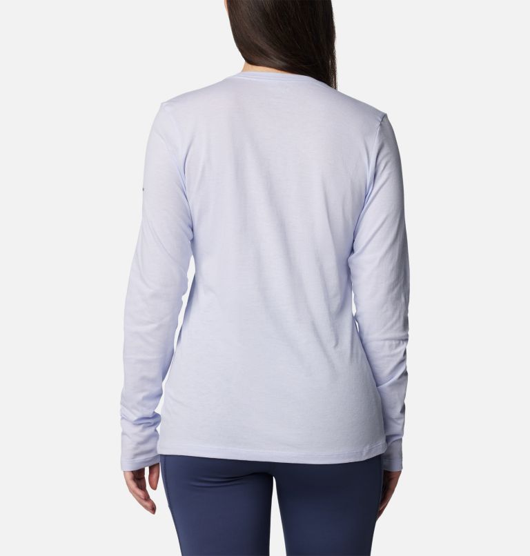 Women's Hidden Haven Long Sleeve T-Shirt, Color: Snowdrift, Bearly Shades, image 2