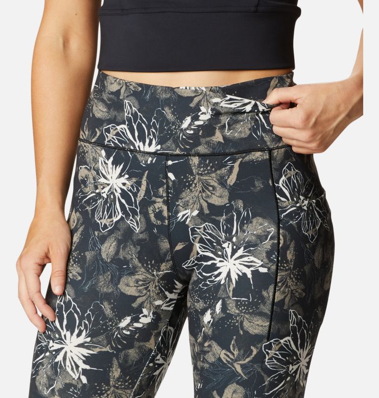 Women's Weekend Adventure Leggings, Color: Black Aurelian Print, image 4