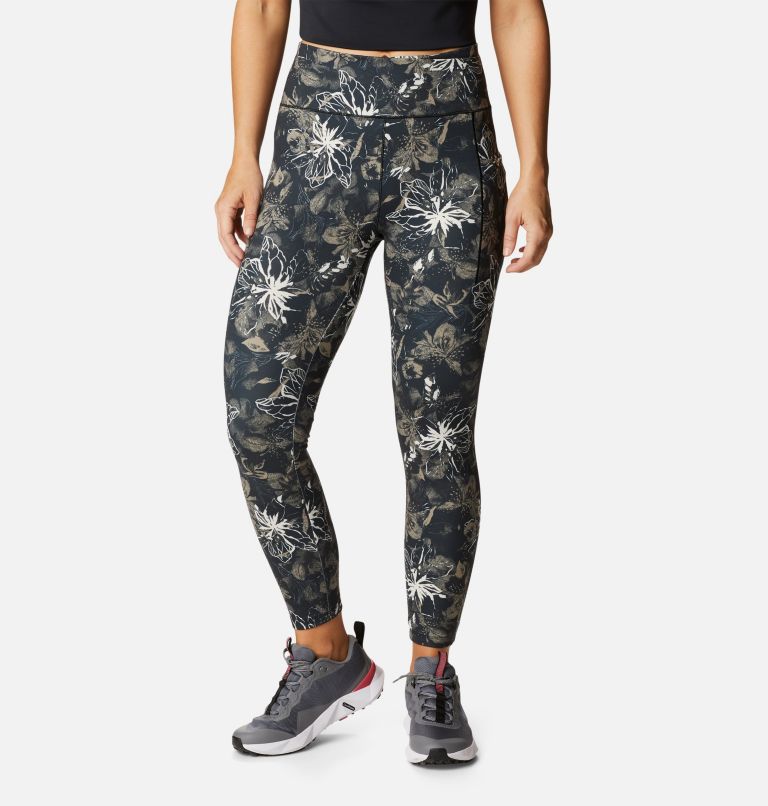 Women's Weekend Adventure Leggings, Color: Black Aurelian Print, image 1