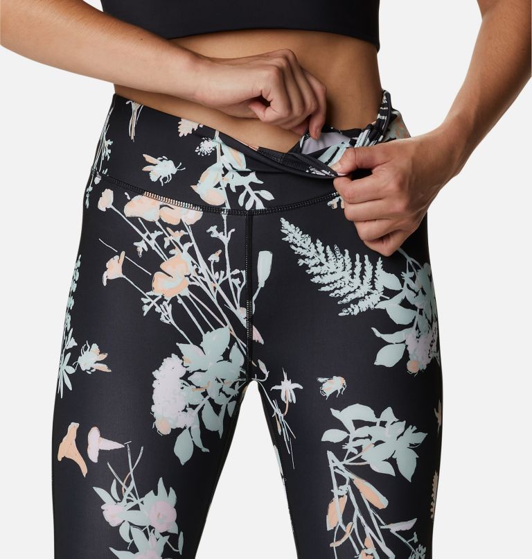 Women's Lodge Printed 7/8 Leggings, Color: Black Radical Botanical, image 4