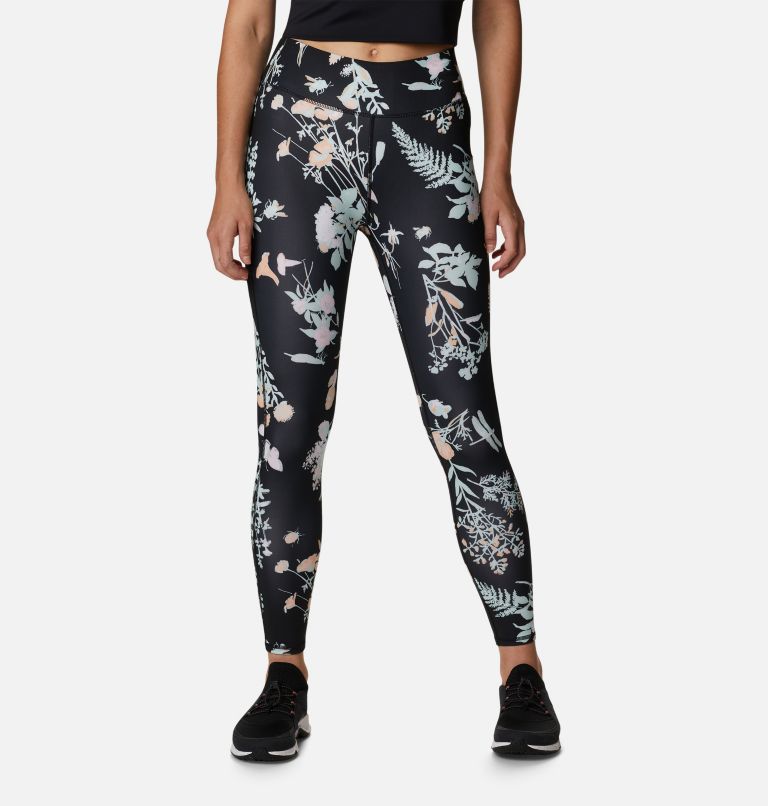 Women's Lodge Printed 7/8 Leggings, Color: Black Radical Botanical, image 1