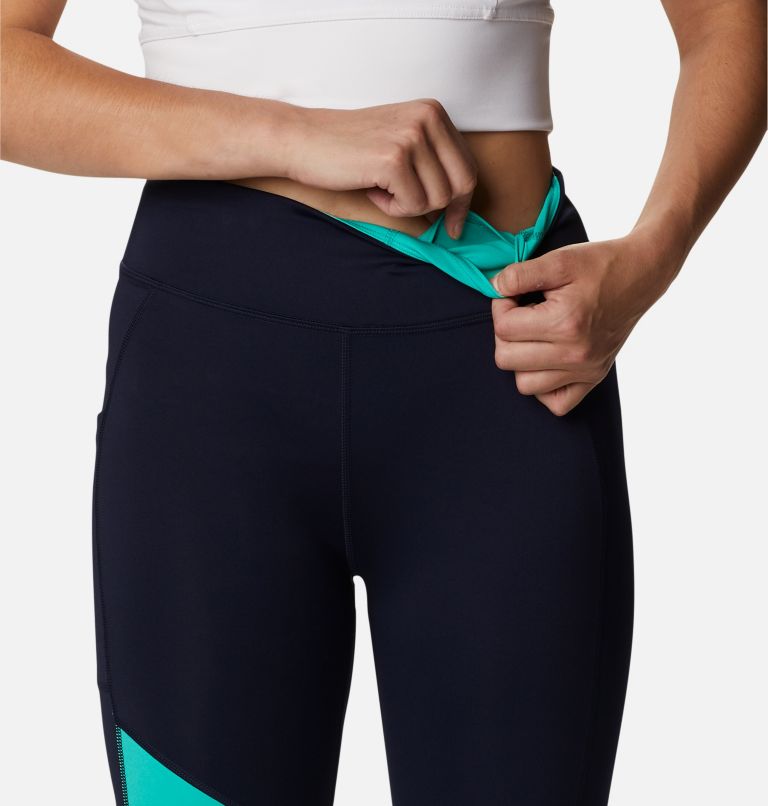 Collant à blocs de couleur Columbia Lodge Femme, Color: Dark Nocturnal, Electric Turquoise, image 4