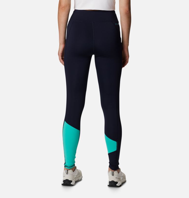 Collant à blocs de couleur Columbia Lodge Femme, Color: Dark Nocturnal, Electric Turquoise, image 2