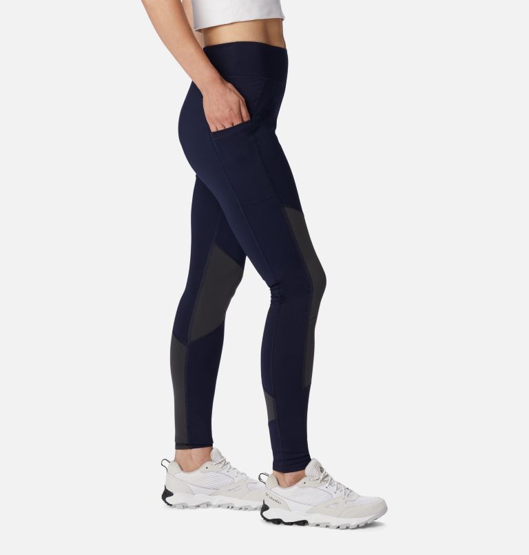 Thumbnail: Women's Columbia Lodge Colorblock Tights, Color: Dark Nocturnal, Shark, image 6