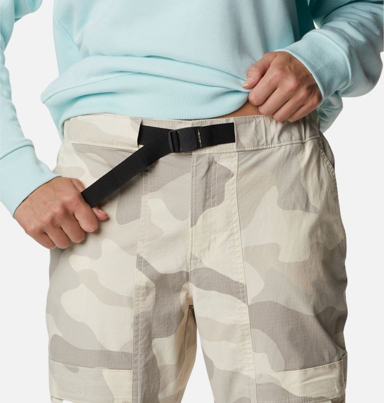 Women's Wallowa Cargo Pants, Color: Chalk Mod Camo, image 4