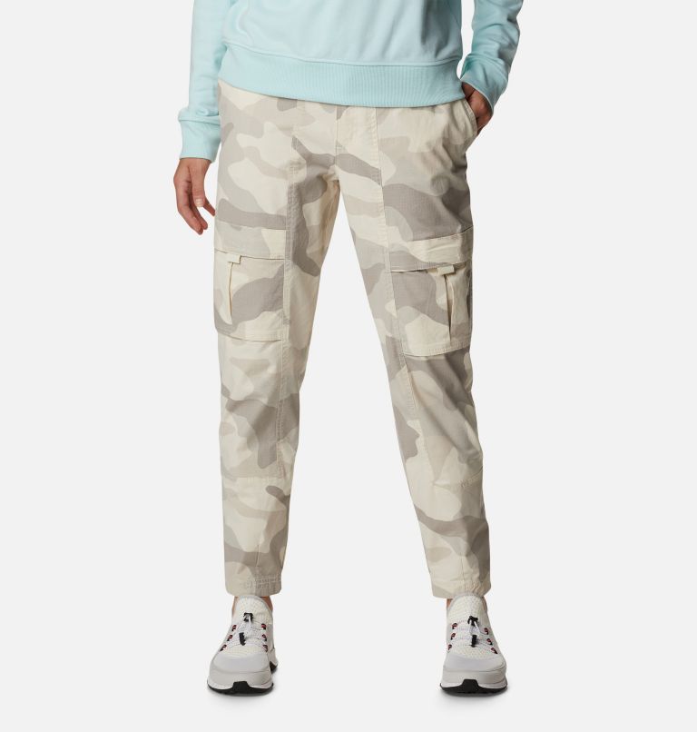 Women's Wallowa Cargo Trousers, Color: Chalk Mod Camo, image 1