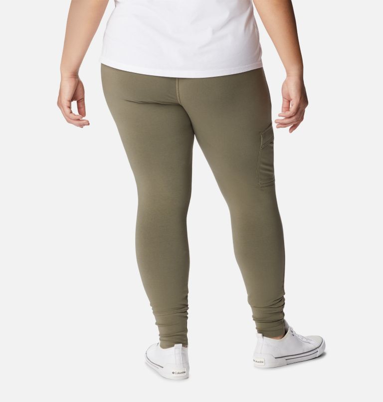Women's Columbia Trek Leggings - Plus Size, Color: Stone Green