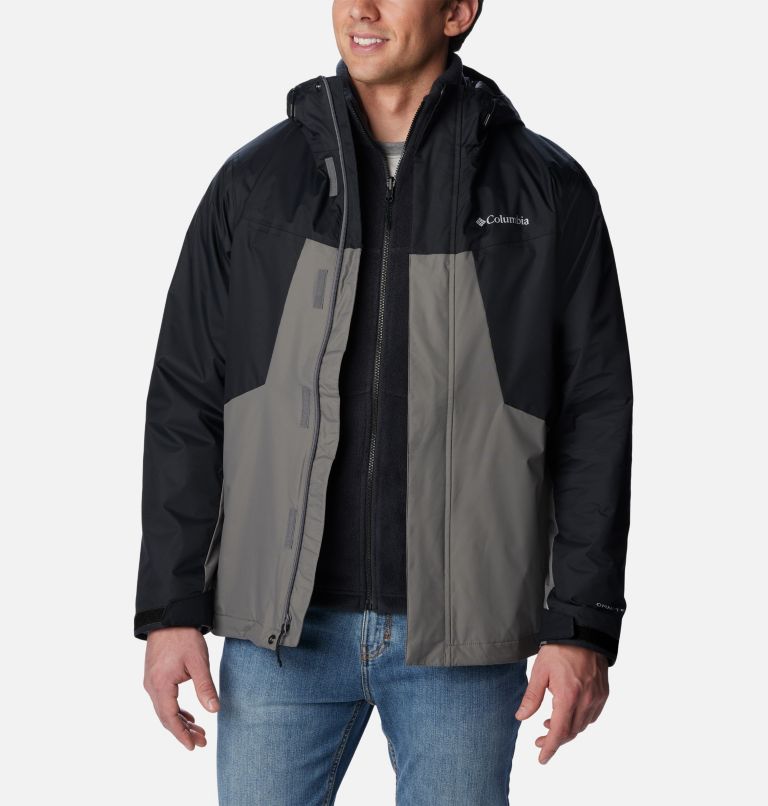 Columbia Men's Arctic Trip III Interchange Jacket-Black-Small at   Men's Clothing store