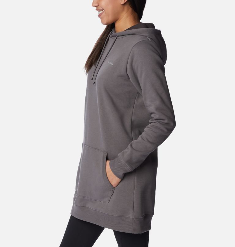 Women's Rush Valley Long Hoodie, Color: City Grey, image 3