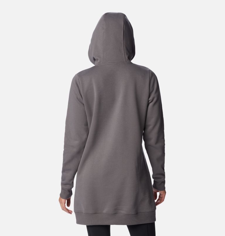 Thumbnail: Women's Rush Valley Long Hoodie, Color: City Grey, image 2