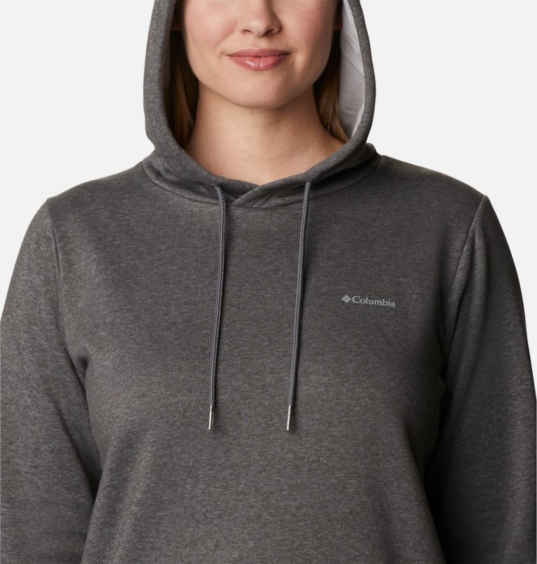 Thumbnail: Women's Rush Valley Long Hoodie, Color: Charcoal Heather, image 4