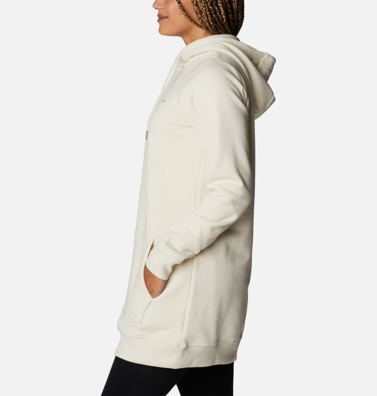 Women's Rush Valley Long Hoodie, Color: Chalk, image 3