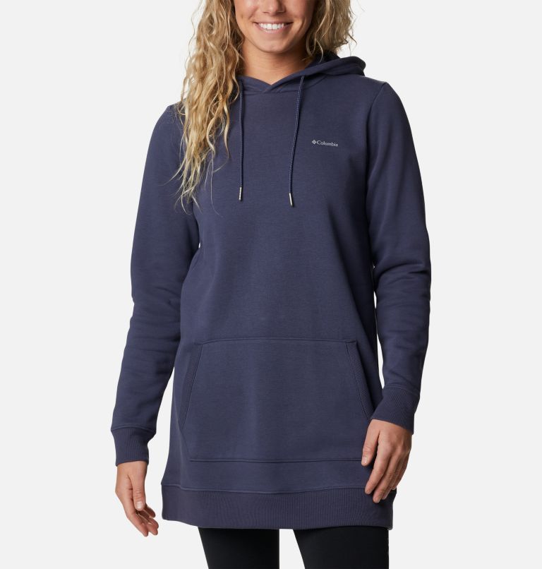 Women's Rush Valley Long Hoodie, Color: Nocturnal, image 1