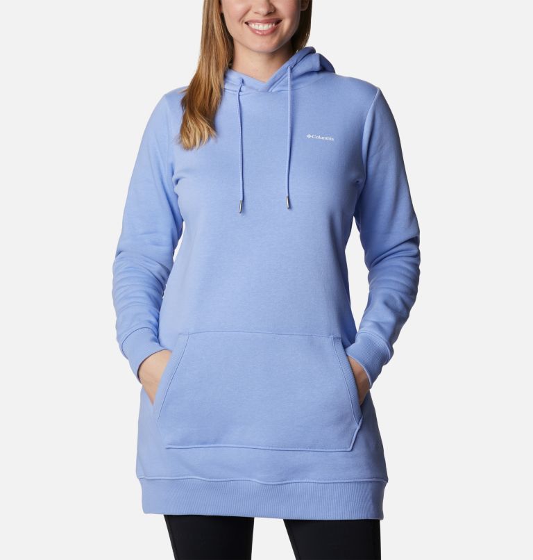 Women's Rush Valley Long Hoodie, Color: Serenity, image 1