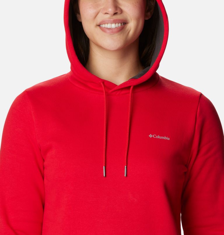 Thumbnail: Women's Rush Valley Long Hoodie, Color: Red Lily, image 4