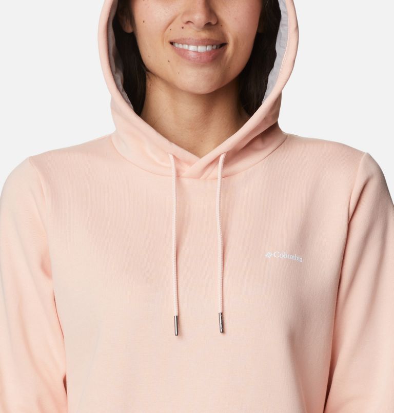Women's Rush Valley Long Hoodie, Color: Peach Blossom, image 4