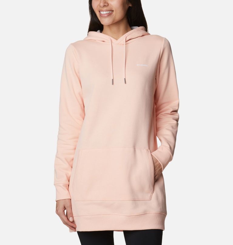 Thumbnail: Women's Rush Valley Long Hoodie, Color: Peach Blossom, image 1