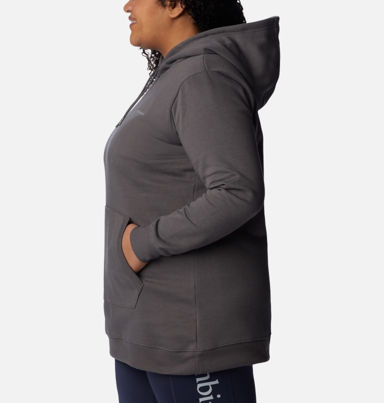 Women's Rush Valley Long Hoodie - Plus Size, Color: City Grey, image 3