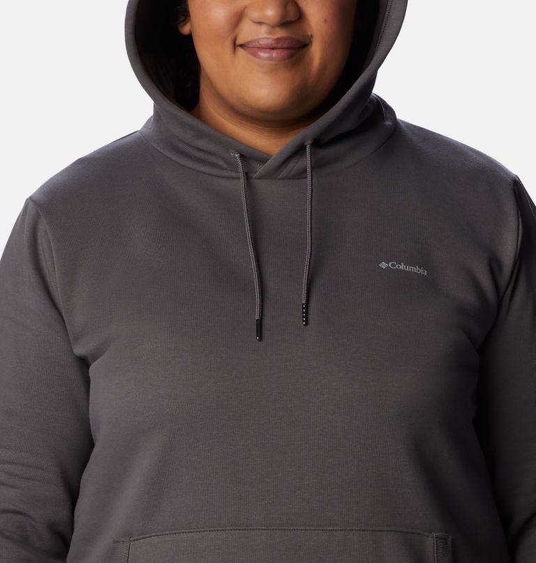 Thumbnail: Women's Rush Valley Long Hoodie - Plus Size, Color: City Grey, image 4