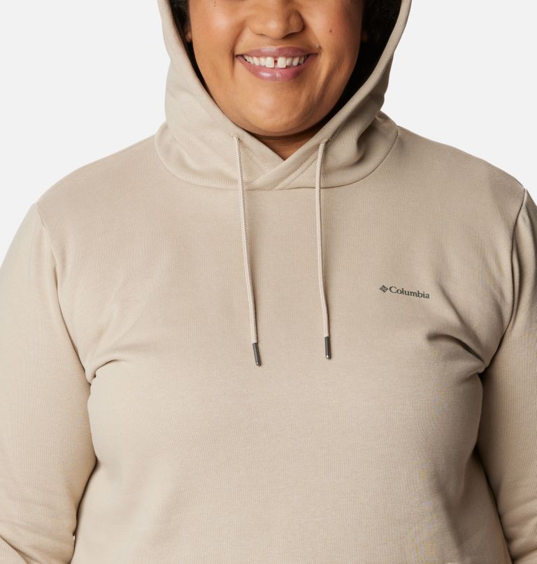 Thumbnail: Women's Rush Valley Long Hoodie - Plus Size, Color: Ancient Fossil, image 4