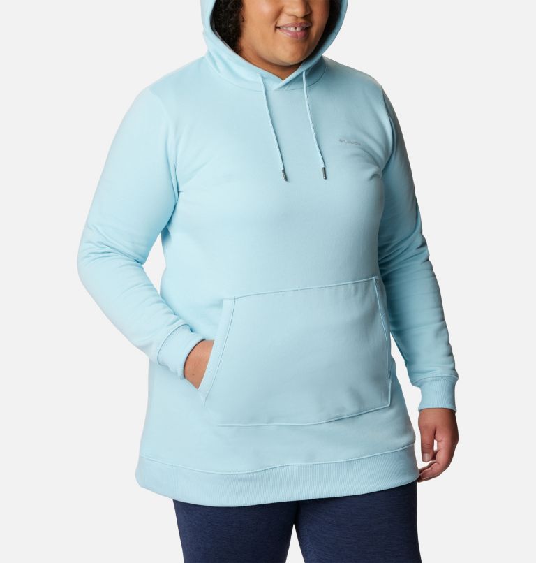 Thumbnail: Women's Rush Valley Long Hoodie - Plus Size, Color: Spring Blue, image 5